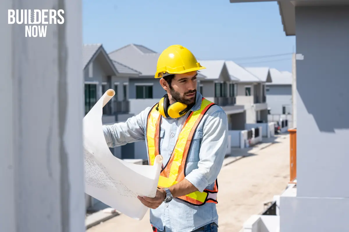 Expert contractor scanning the structure and bones of a house
